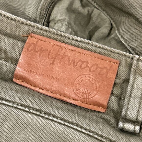 Driftwood Connie Shorts Womens 26 Green Floral Embroidered Pockets - Picture 5 of 12